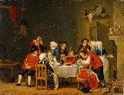 Convivial Scene in a Peasant Cottage